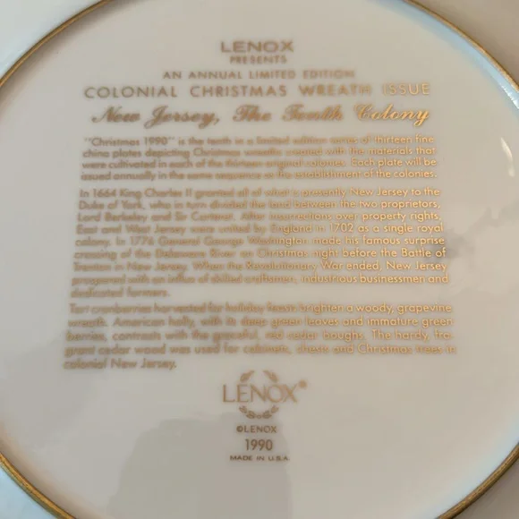 ✨1990✨Lenox Annual Edition - Picture 3 of 3